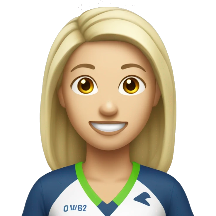Create a female pickleball player emoji