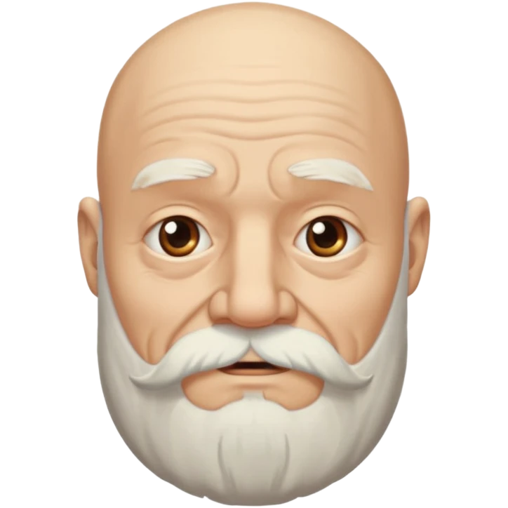 bearded old bald man emoji