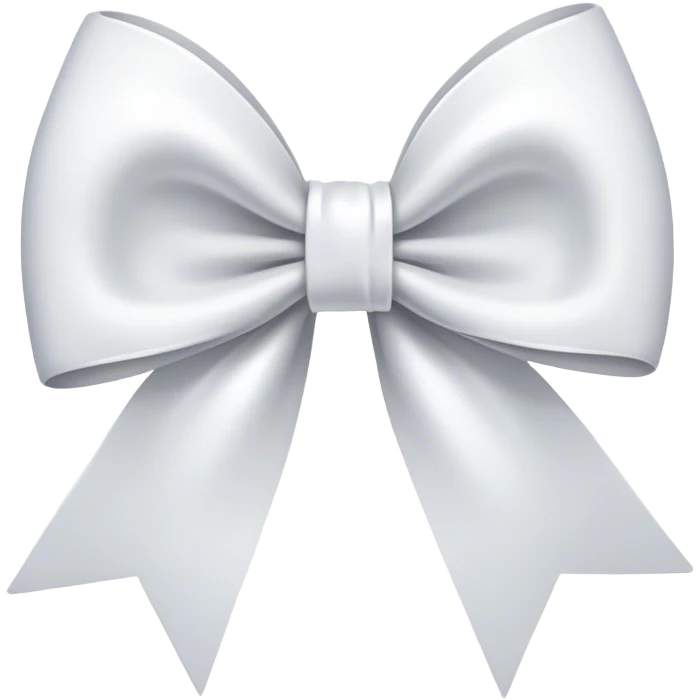 White bow emoji