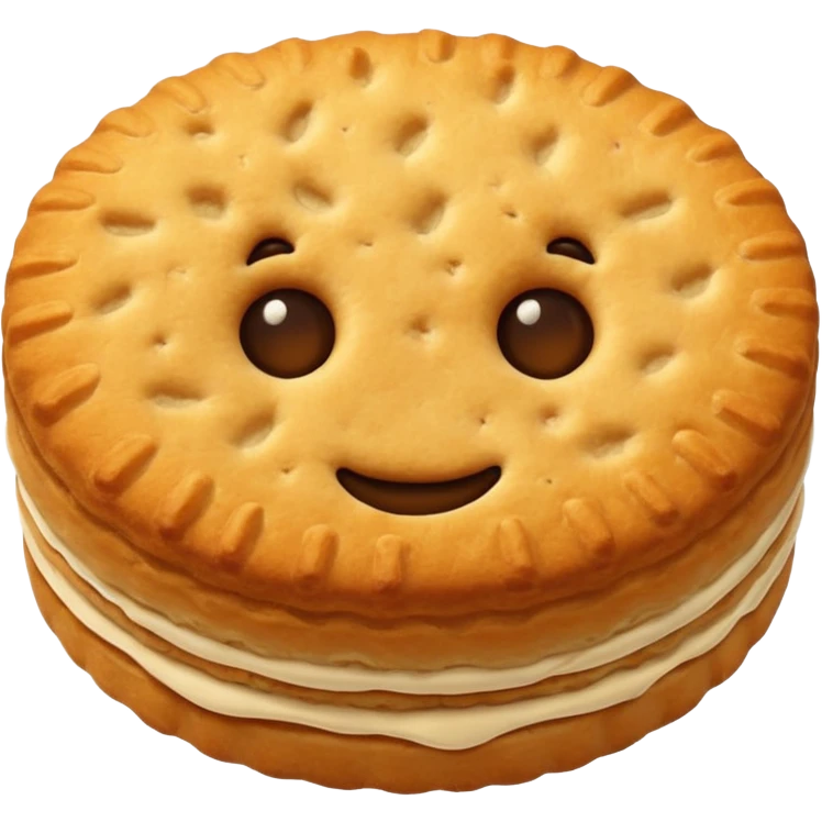 Biscuit simple, sans visage  emoji