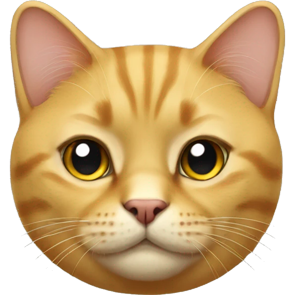 Golden British cat emoji