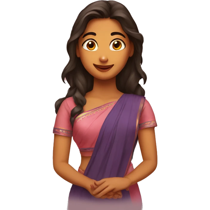 Chennai girl in love and shy emoji