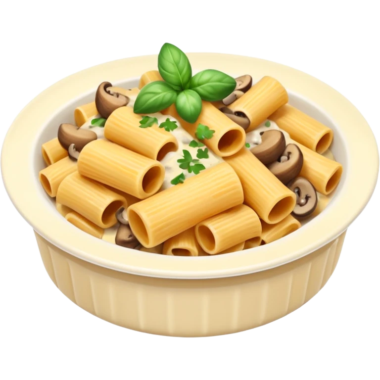rigatoni mushrooms with creamy sauce emoji