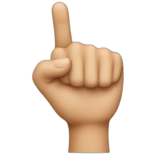finger pointing emoji