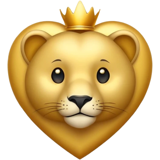 Löwe mit einem Herz  emoji