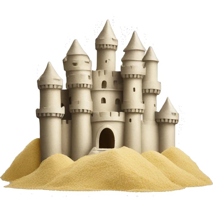 castle made of flour emoji