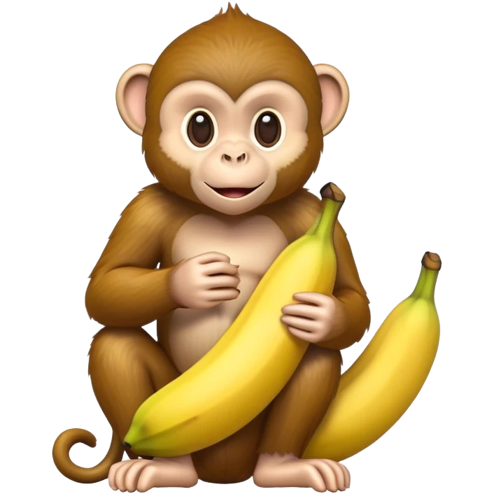 monkey with banana  emoji
