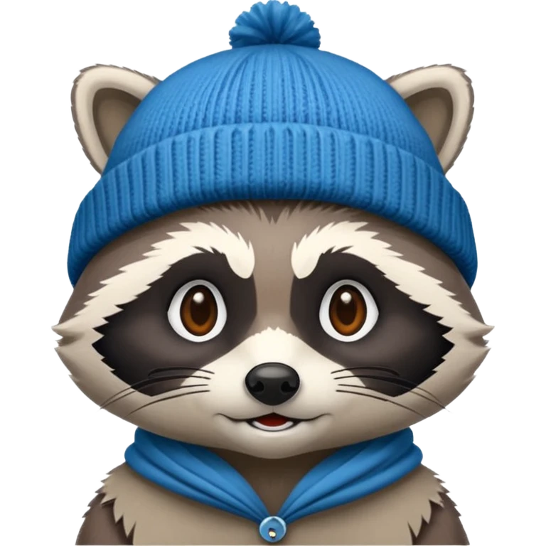 racoon with beanie emoji