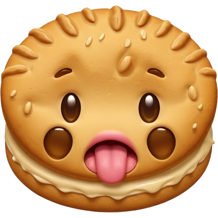 cute biscuit no cream cry tounge emoji