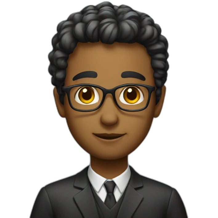 Young professor emoji