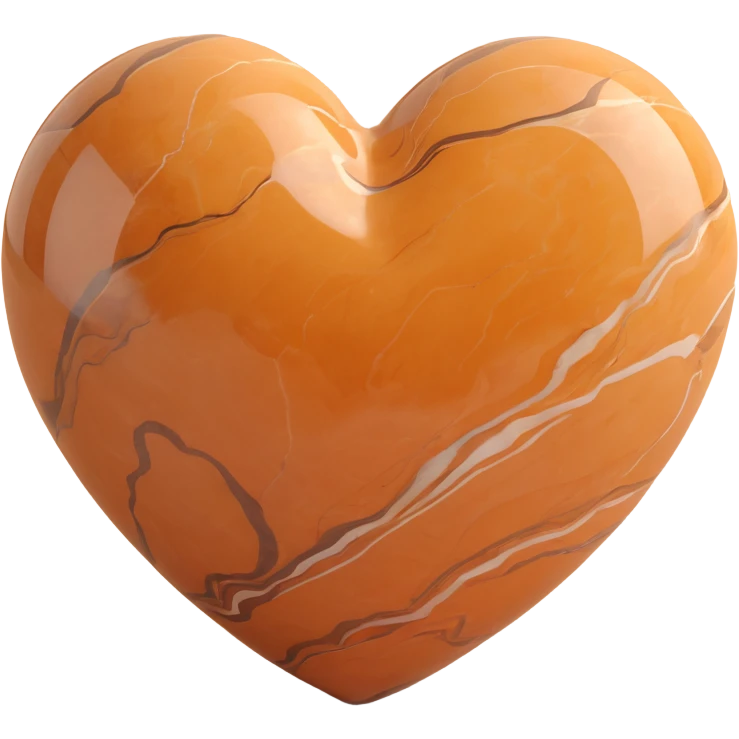 marble brown heart emoji