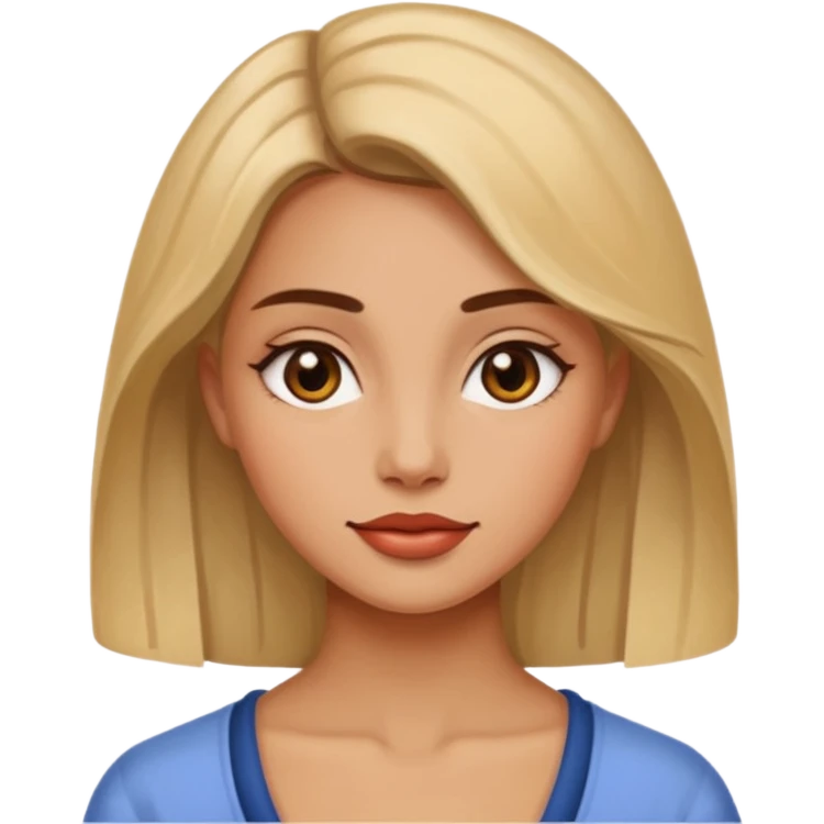 woman painting emoji