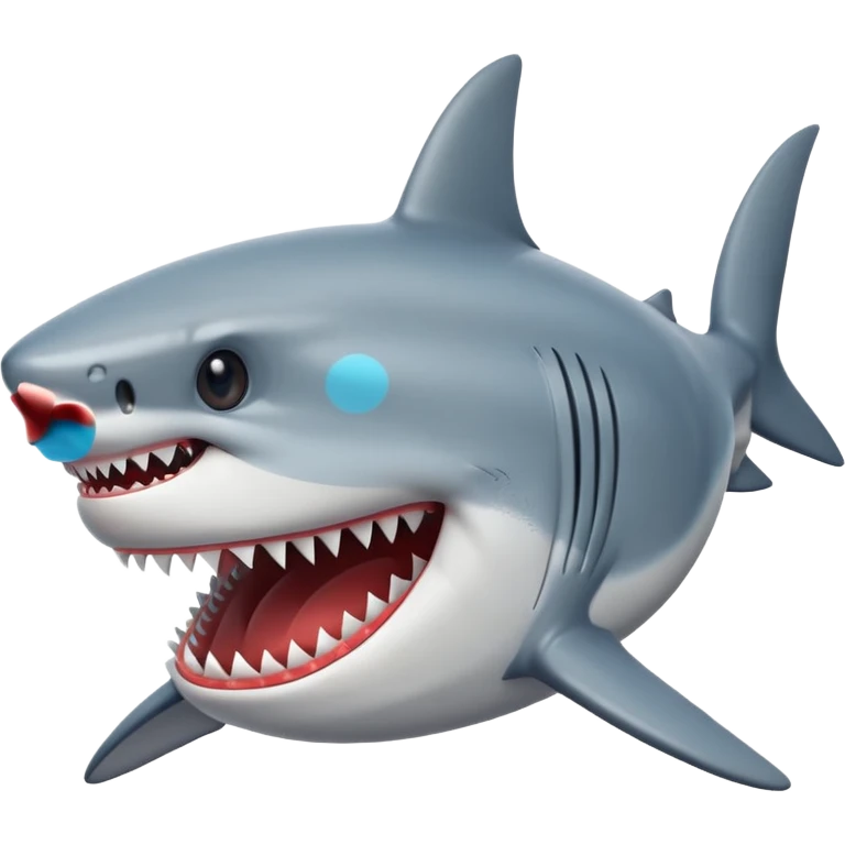 smiling shark emoji