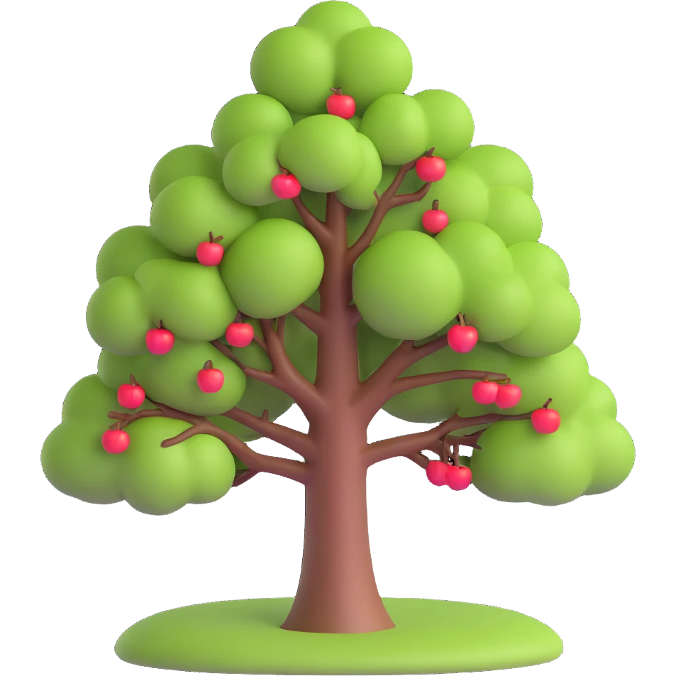 tree malus pumila detailed realistic,, full flat  side profile 75% front facing full  design in 3d soft l centered composition 
cartoon style128x128 pixels 



 emoji