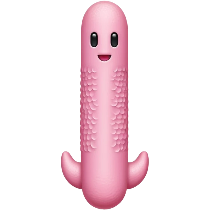skin color and pink penis, erect, phallus shape, no face emoji