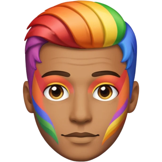  Man Gay rainbow skin  emoji