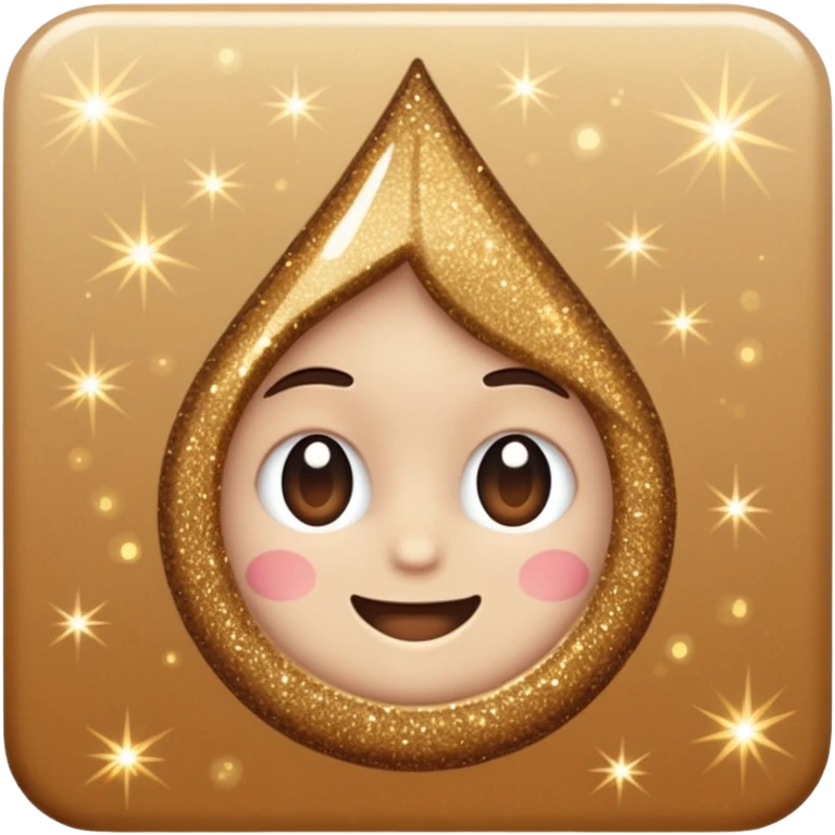 glitter cheap brown emoji