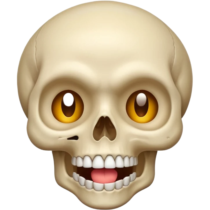 Skull mixed with shocked emoji emoji