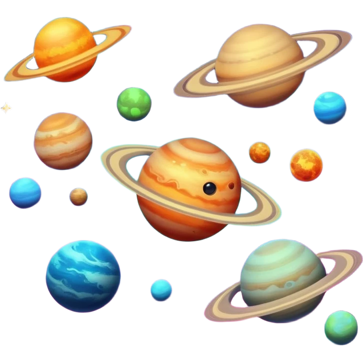 space, planets emoji