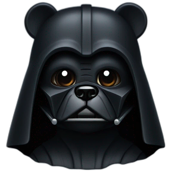 Dark vader bear emoji