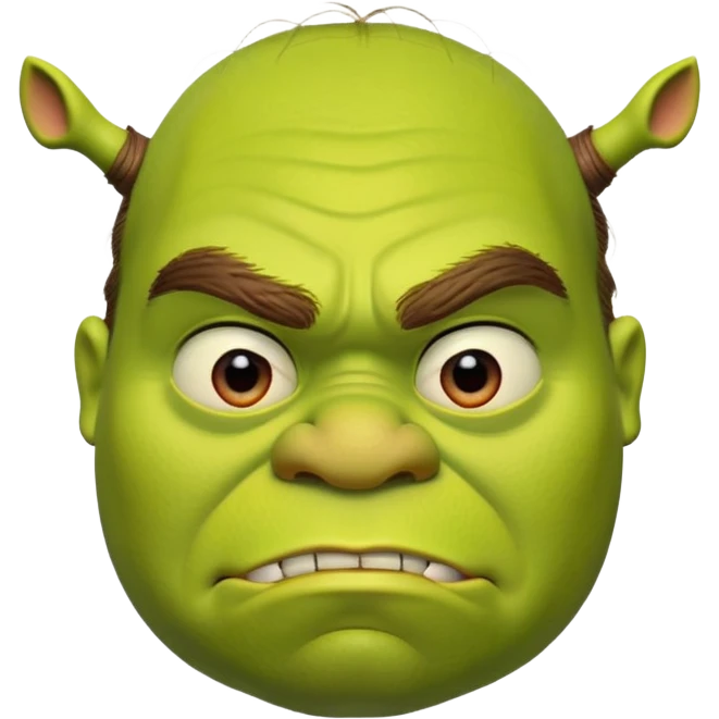 iconic Shrek face emoji