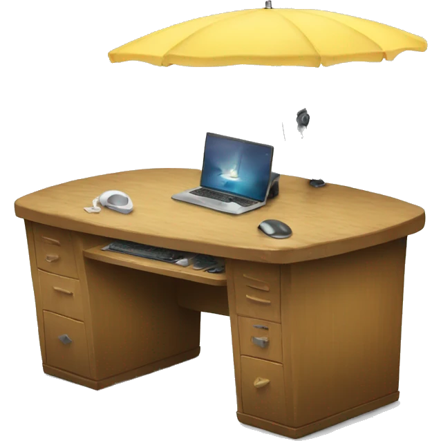 Surf desk emoji