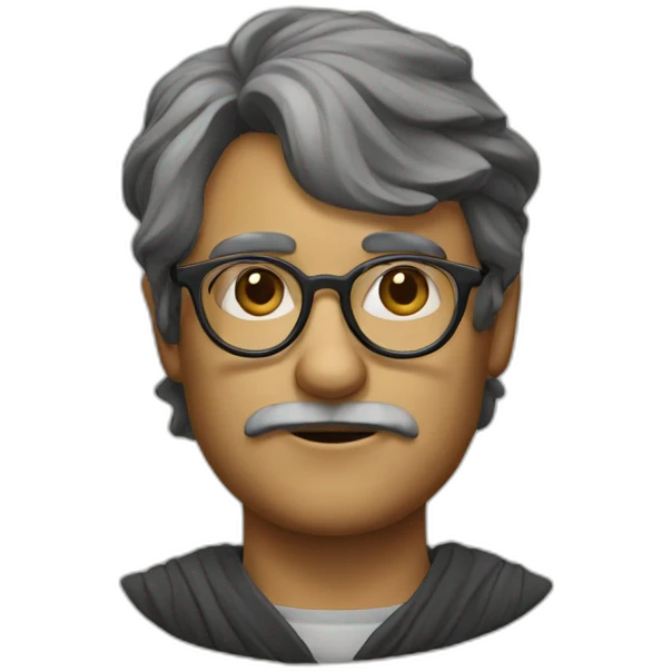 philosopher with glasses and a stick emoji