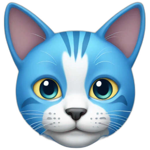 Blue cat emoji