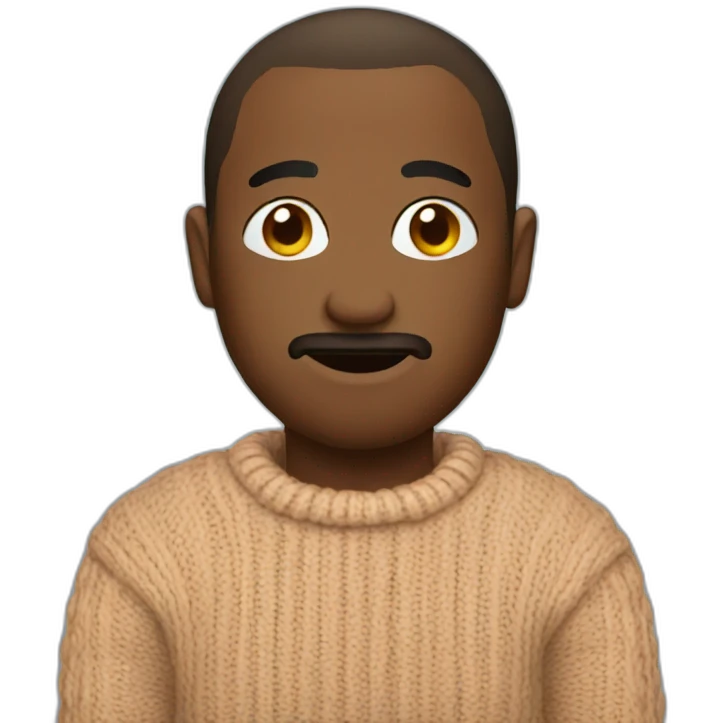 Bean in a sweater emoji