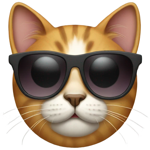 Cat with sunglasses emoji
