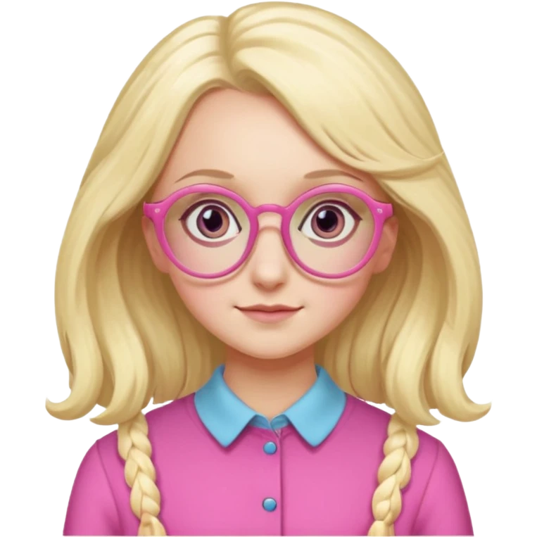 Luna Lovegood pink glasses emoji