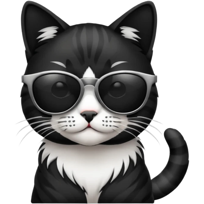 Cat wearing sunglasses emoji
