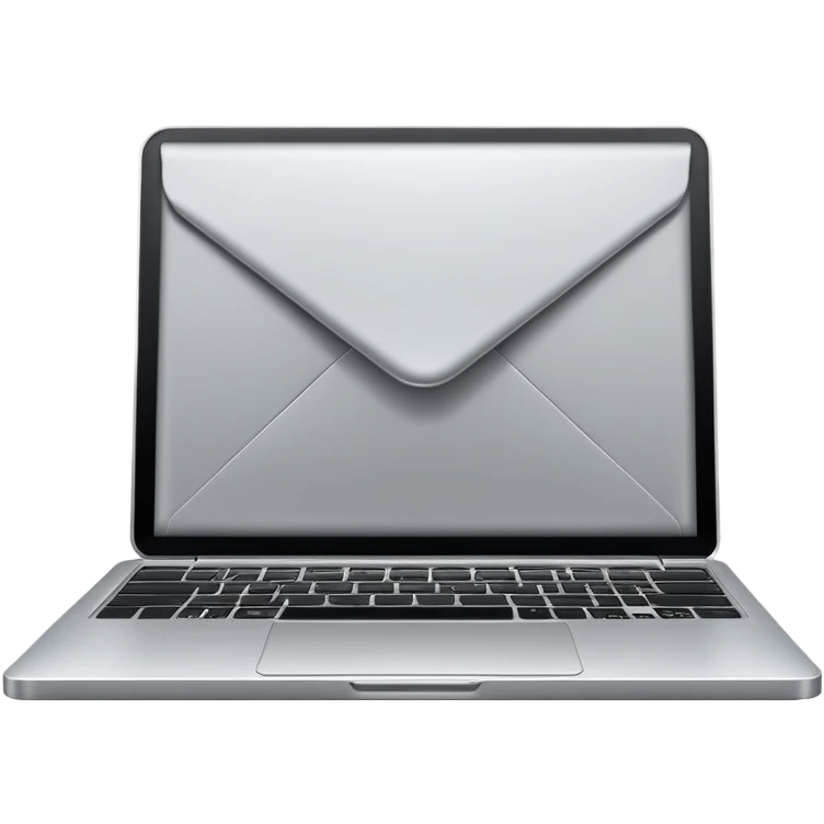 envelope digital laptop emoji