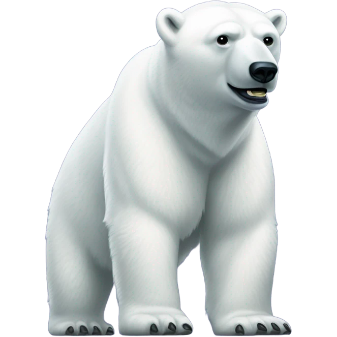 polar bear wearing nike shoes emoji
