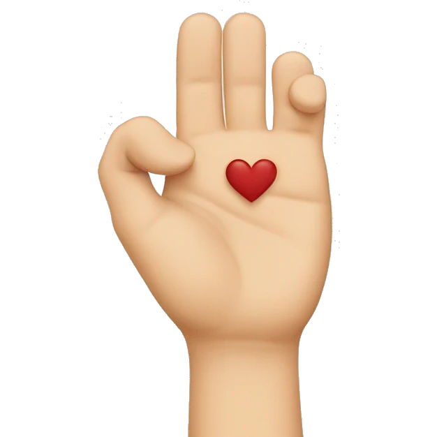 fingers making heart emoji
