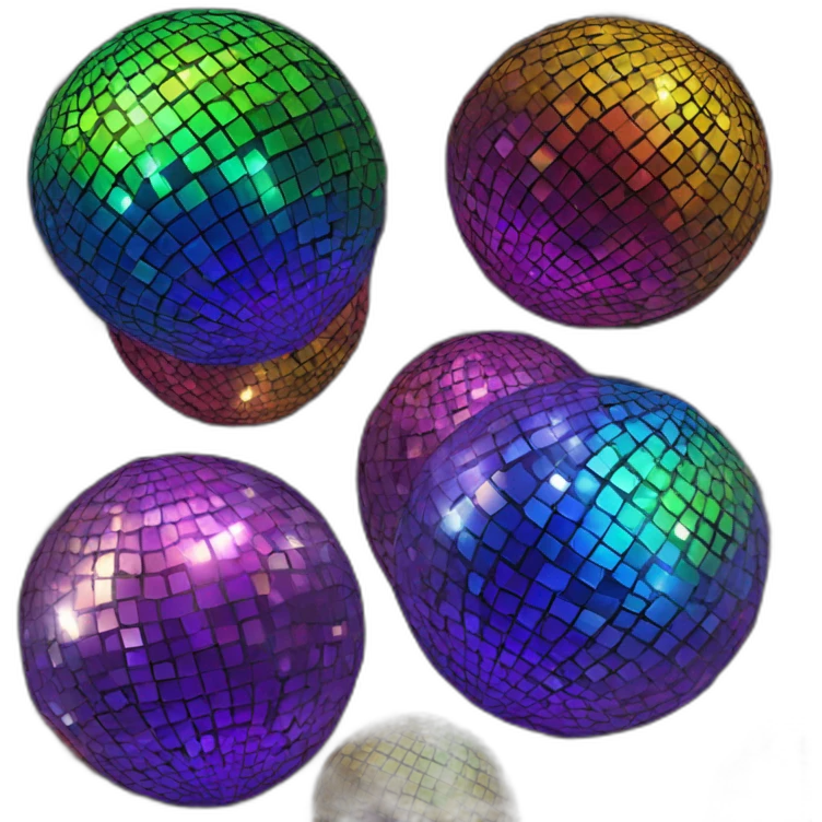 rainbow discoball emoji