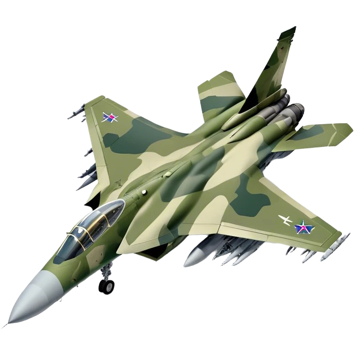 SU-35 Jet - Sukhoi (Model Year: 2020) (Iconic colour: Camouflage green) emoji