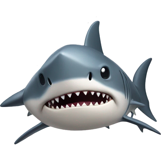 shark with a dog's legs emoji