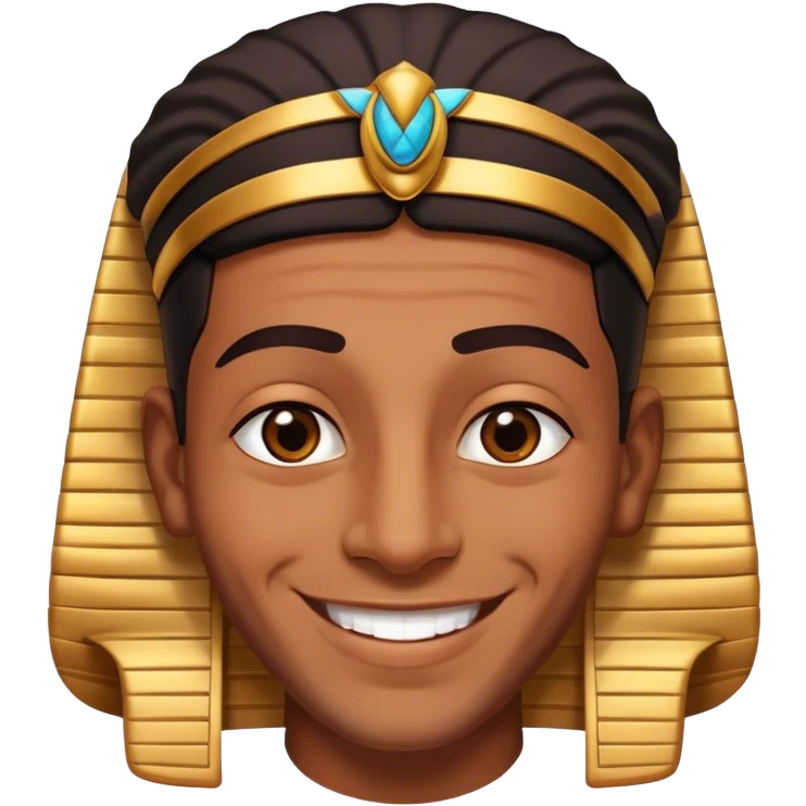 an Egyptian man smiling emoji