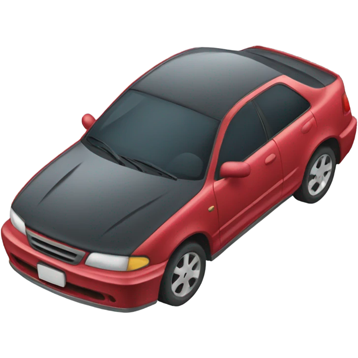 A car drifting emoji