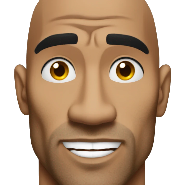 the rock liftin left eye brow up  emoji