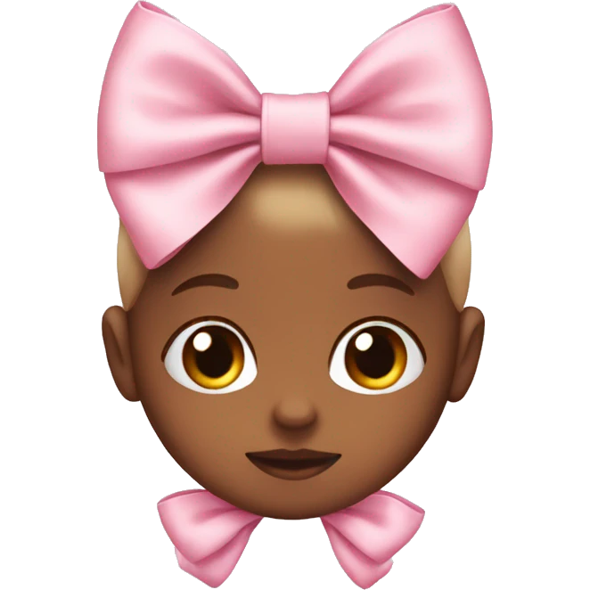 Baby pink bow  emoji