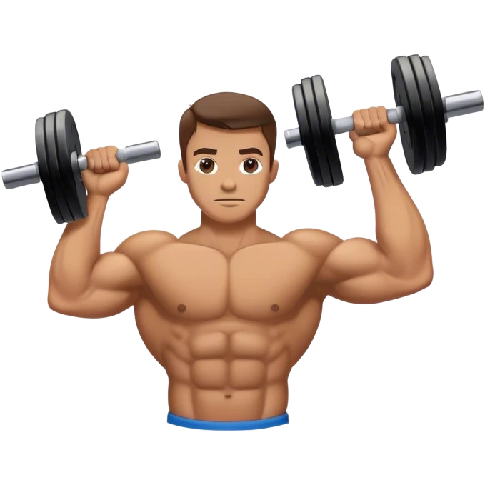 guy how to do bicep curls emoji