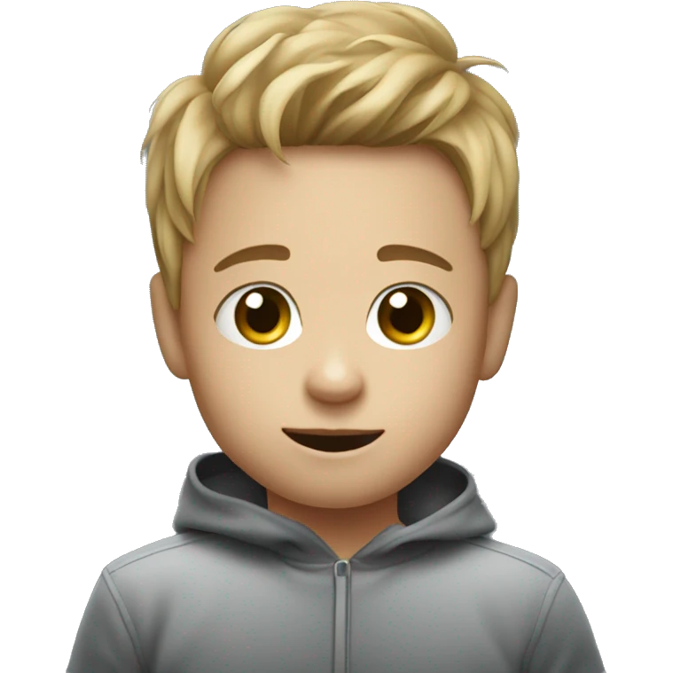 Kid making TikTok emoji