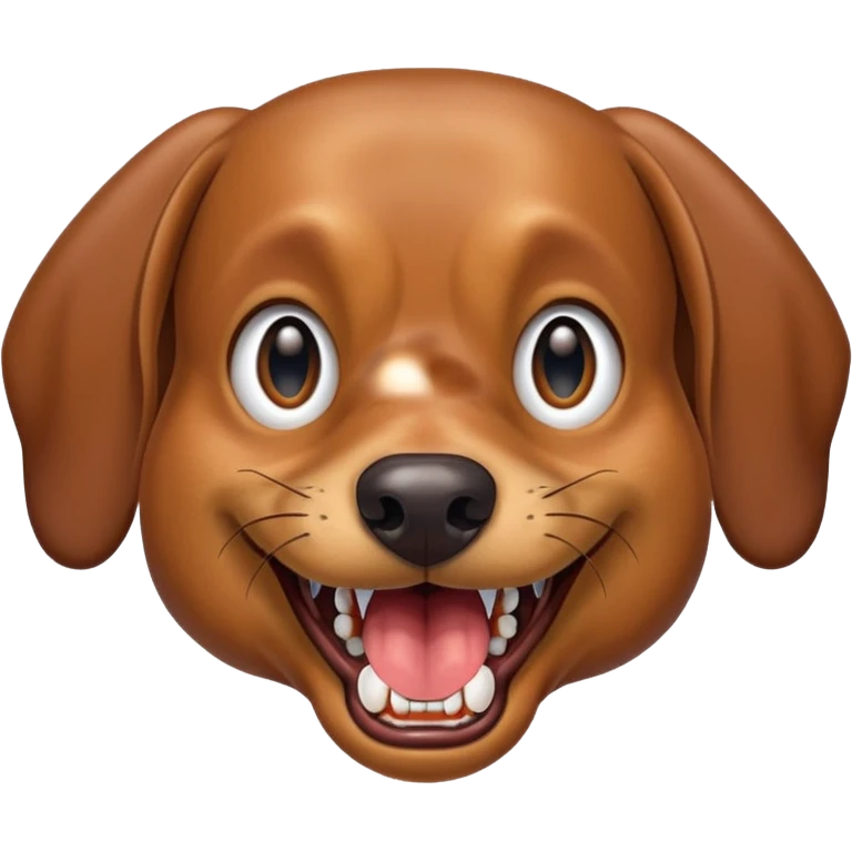 Create an angry dachshund emoji
