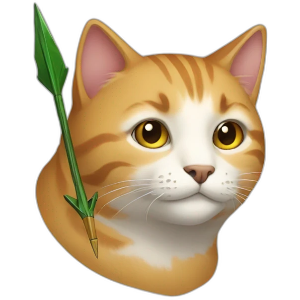 Cat and arrow emoji