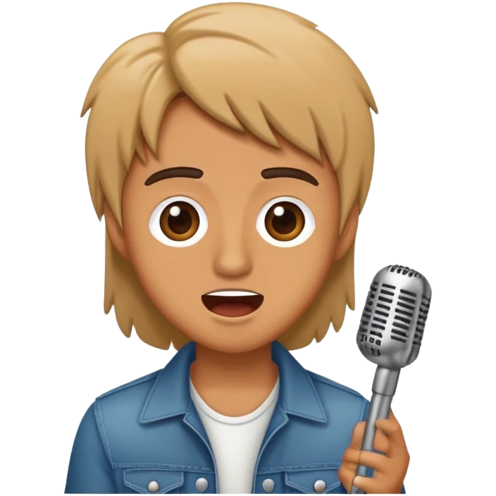 Happy Rock Pop Music Singer emoji