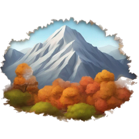 autumn mountain emoji