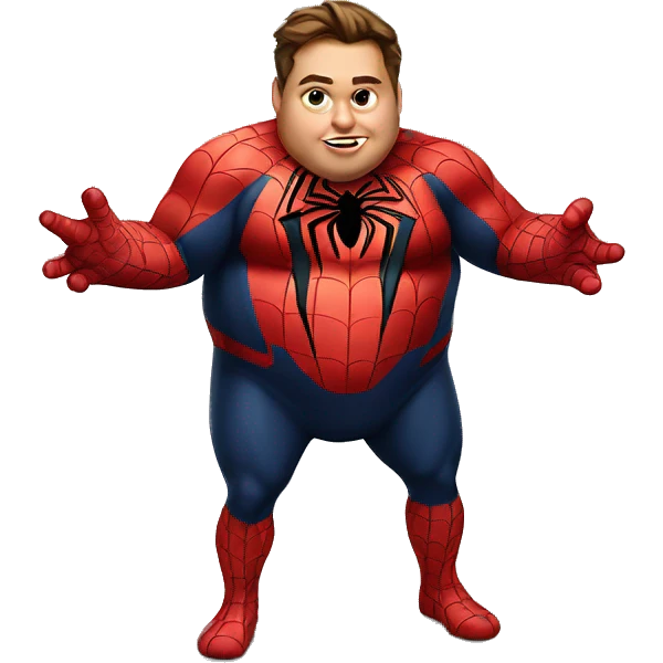 Fat fat fat spiderman emoji