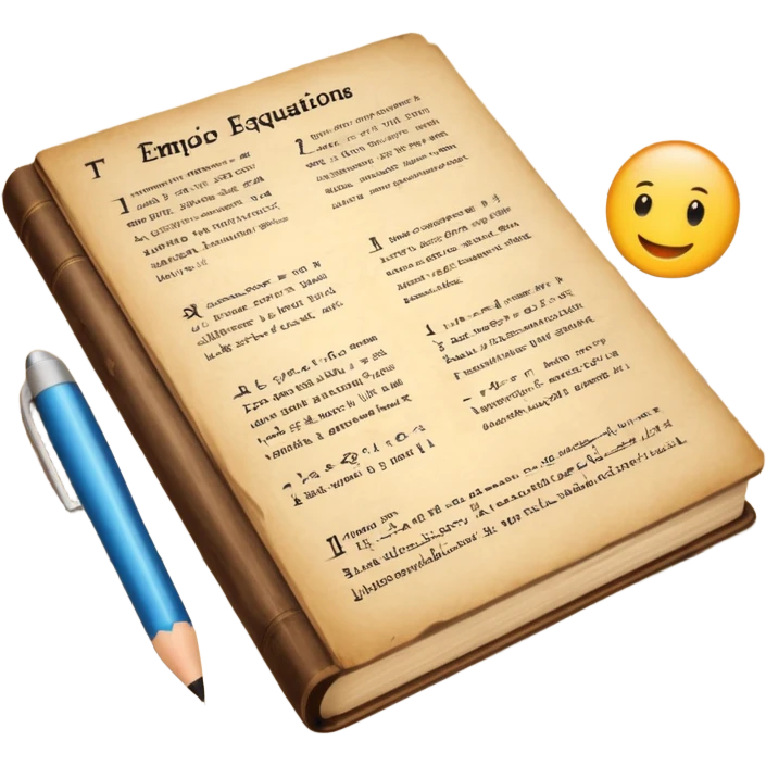 physics textbook at school emoji